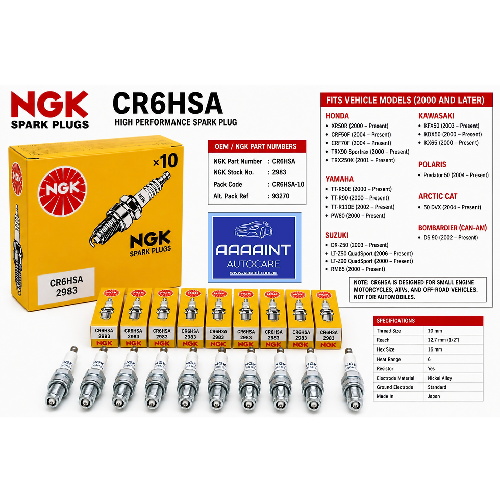 Thumbnail: NGK CR6HSA x 10  S/P for Honda Yamaha Suzuki Kawasaki