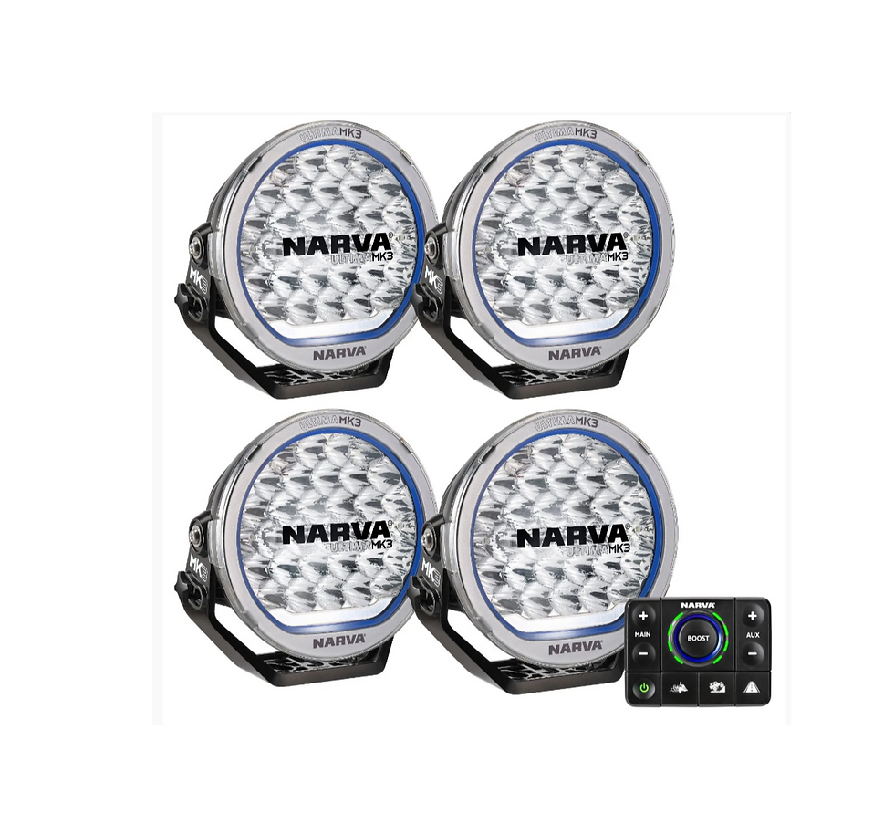 Thumbnail: Narva Ultima MK3 215 LED Transport Driving Lights Kit - Hybrid