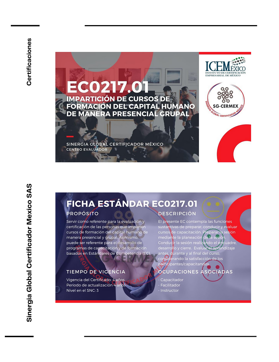 Miniatura: Doble Cert (Diseñador e Instructor Certificado )Eco 301 y 217.01 