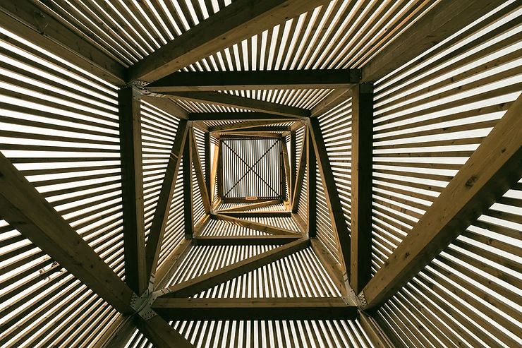 Geometrisch ontwerp van een structuur met lijnen