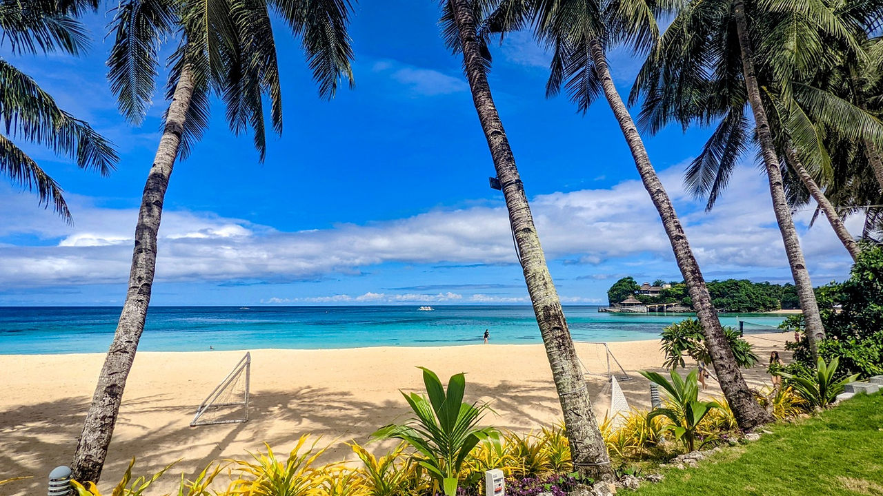 my first view of the private beach when i arrived