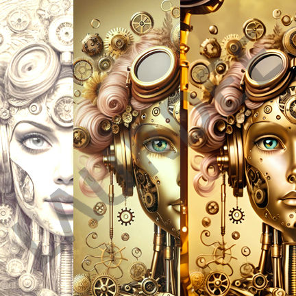 Transformation of Rada - All 3 Rada Images - Digital Download File