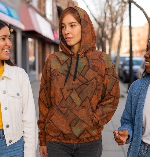 Thumbnail: Rust & Rivets - Unisex cotton hoodie