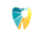 Sola Kids Dental logo shaped like a tooth in teal, blue, and yellow tones symbolizing bright and healthy smiles.