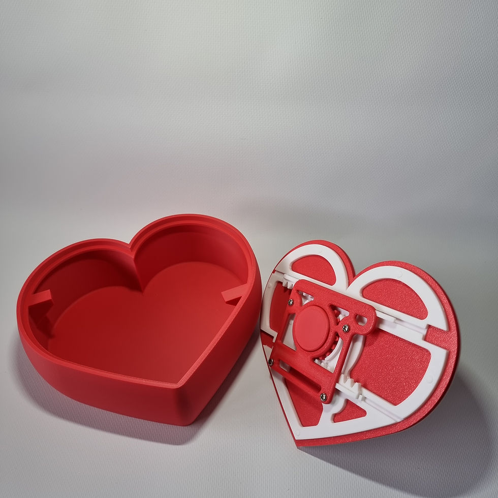 Thumbnail: Heart shaped lockable box
