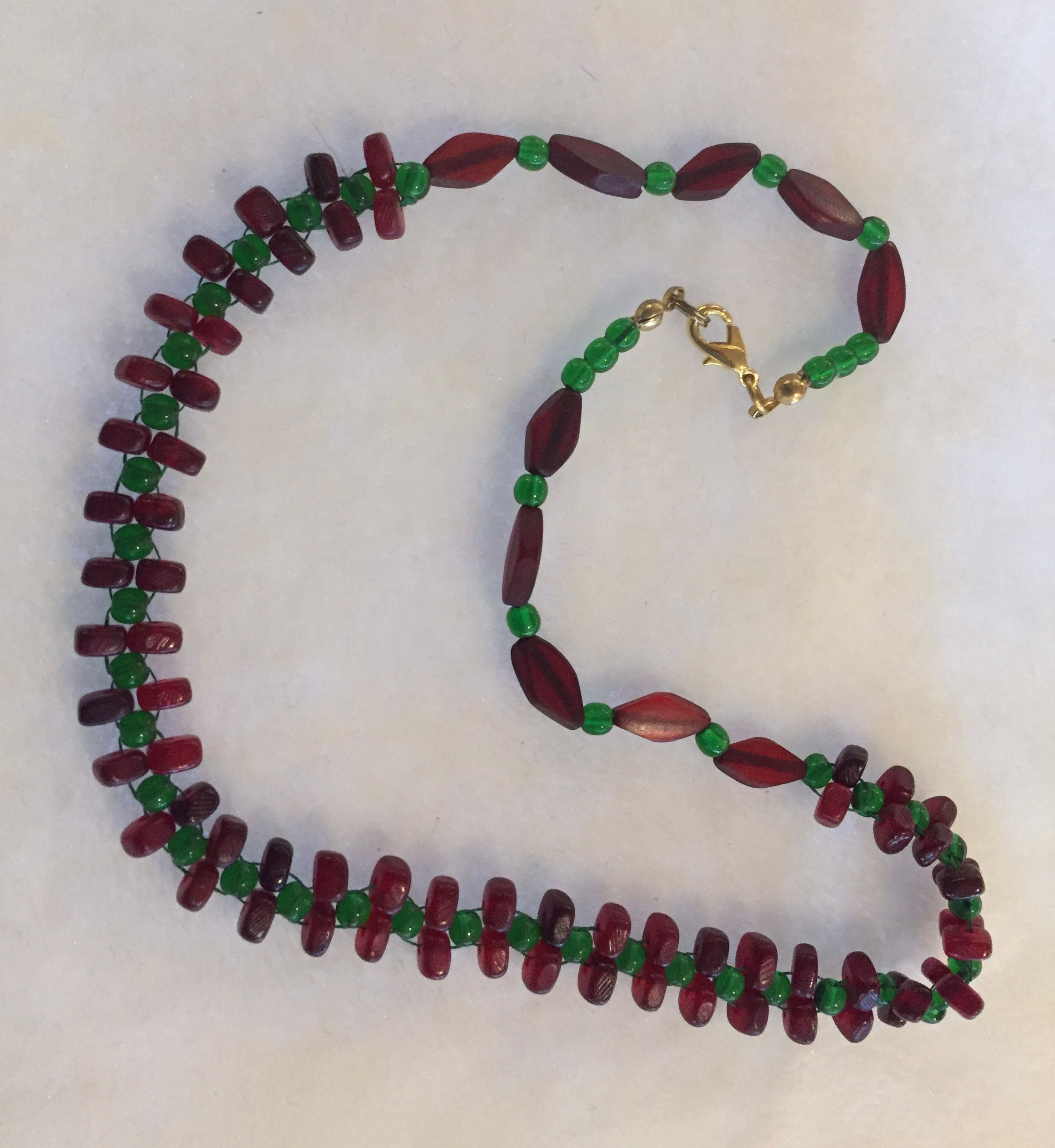 Holiday with Red Horn Necklace