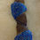 Thumbnail: Blue and Bronze Peyote Weave Bracelet