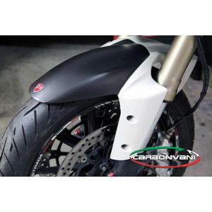 サムネイル： CRBONVANI:DUCATI:MULTISTRADA1200：フロントフェンダー　ホワイト：ドゥカティ