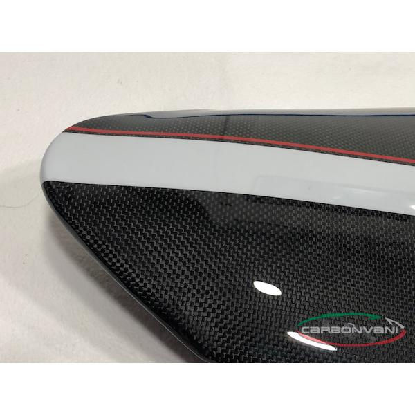 サムネイル： CRBONVANI:DUCATI:Xディアベル用：タンデムシートカバー　BK+WHTストライプ：