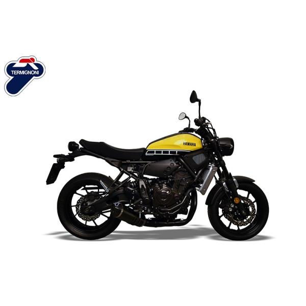 ヤマハ MT-7 / XSR700 2X1 TERMIGNONI フルエキゾーストカーボンサイレンサー【ブラックパイプ】Y104090CVB テルミニョーニ
