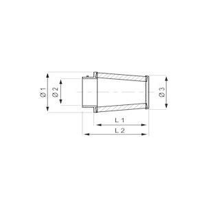 サムネイル： 【CYL65.1S】《円筒型》コニカルフィルター Φ65 x 100mm(取付口内径 x 長さ) スプリントフィルター