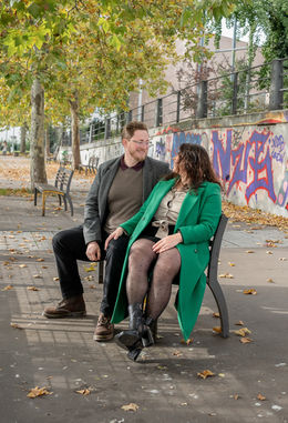 vorabshooting des Paares mit fotografin
