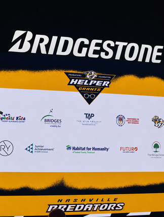 The Ayin Project is honoured to have accepted a 2026 Helper Grant from the Nashville Predators Foundation at Bridgestone Arena.