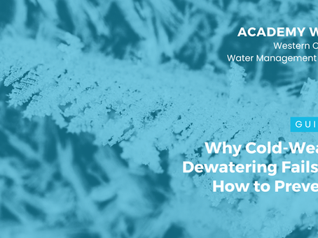 Why Cold-Weather Dewatering Fails (and How to Prevent It)