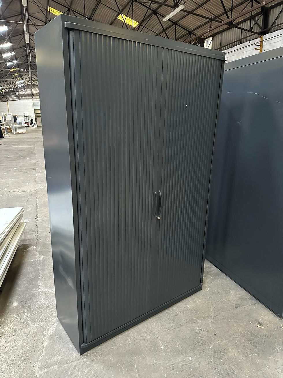 Miniature : Armoire haute métallique anthracite  portes coulissantes (Qté 1) ARM255