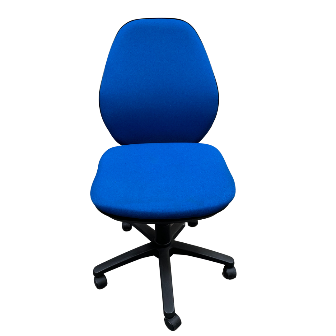 Fauteuil de bureau en tissu bleu (Qté : 16) |FAU077