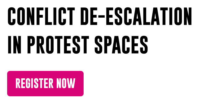 Conflict De-Escalation in Protest Spaces