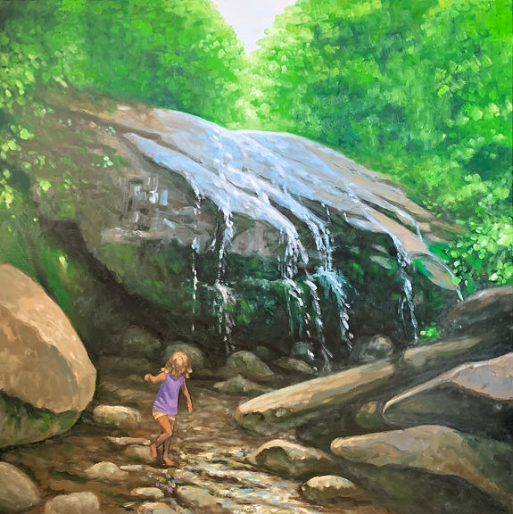 Erik Schutzman - Glenn Burney Falls - Oil on canvas.jpeg