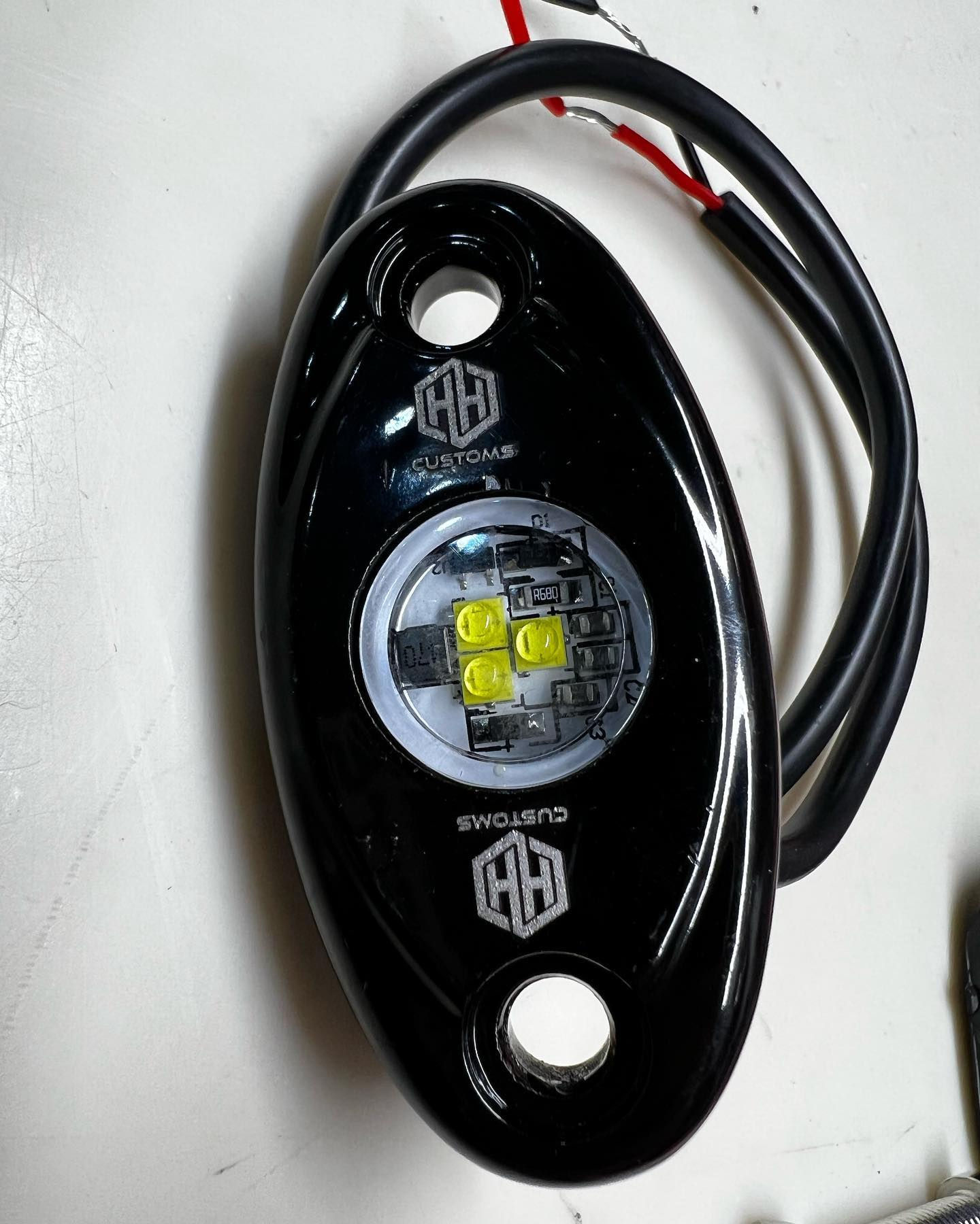 (HH Customs) White LED rock lights