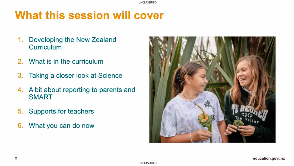 Recording & Transcript: Unpacking the Draft Science Learning Area (Year 0 - Year 8)