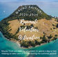 Aerial view of Mauao (Mount Maunganui) with promotional text for the Mauao Trust Raumati Volunteer Activation 2025–2026, encouraging community volunteers to support kaitiakitanga and care of the maunga during summer.
