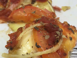 Pizza de batata doce