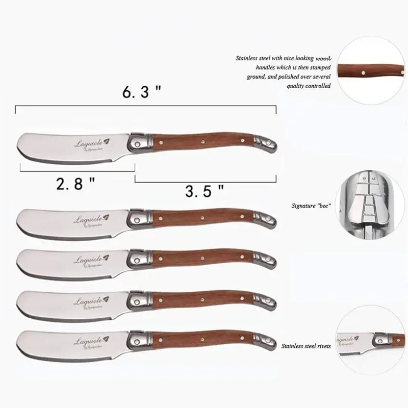 Thumbnail: 6.25'' Laguiole  Butter Spreaders Knives Set