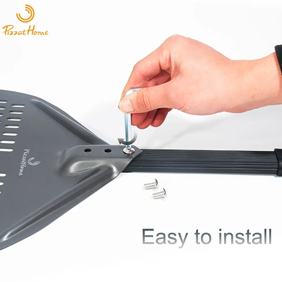 Thumbnail: PizzAtHome 14/13/12 Inch Perforated Pizza Peel Rectangular Pizza Shovel
