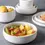 Thumbnail: Ceramic Tableware Black White Matte Glazed Salad Soup Bowl