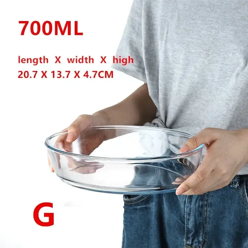 Thumbnail: Large Capacity Toughened Glass Baking Dish Pan