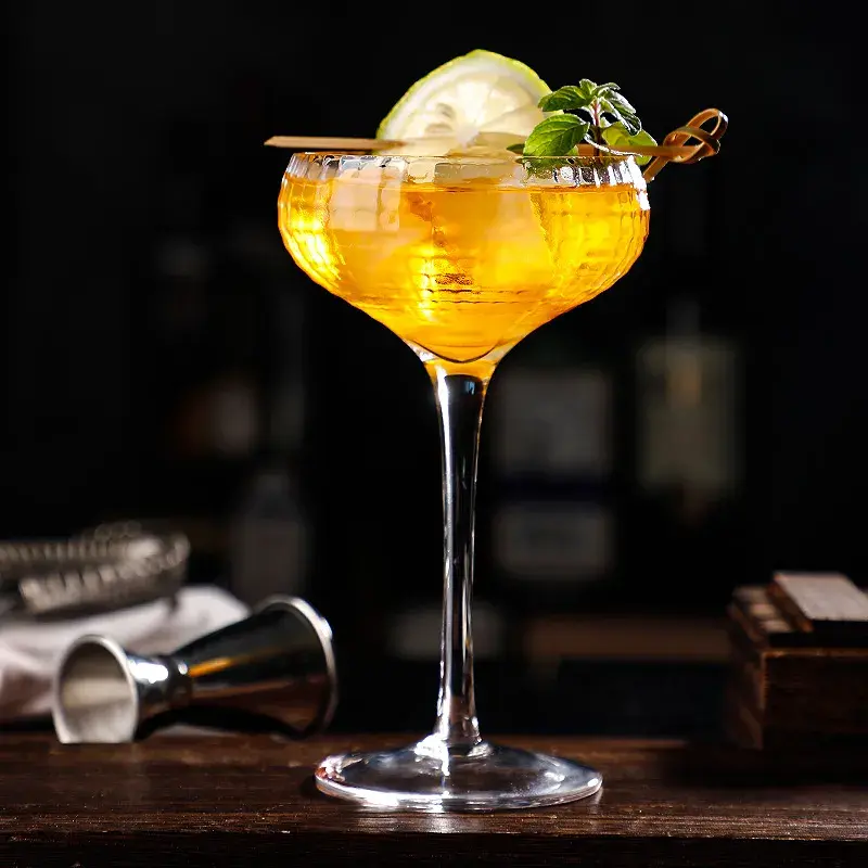 Thumbnail: 4PCS 190ML Cocktail Glass Martini Glass Crystal Set of 4