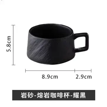 Thumbnail: Japanese-Style Rock Sand Ceramic Coffee Cup Set
