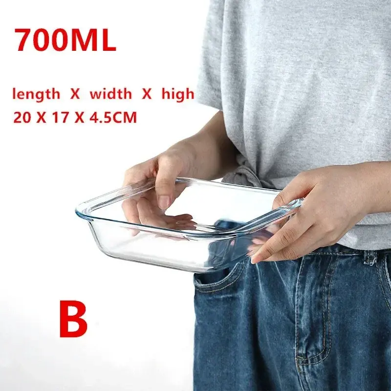 Thumbnail: Large Capacity Toughened Glass Baking Dish Pan