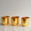 Thumbnail: GILT Set/3 Gold Oval Vases