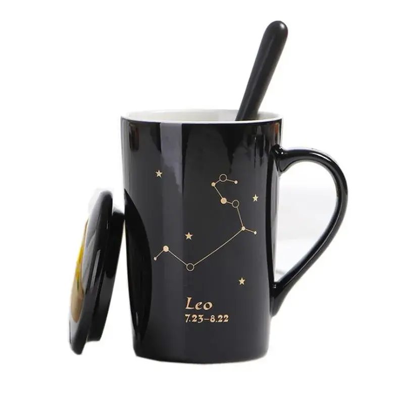 Thumbnail: With Gift Box 12 Constellations Creative Ceramic Mugs With Spoon