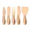 Thumbnail: Gold Matte Stainless Sttel Handle Cheese Knife Set