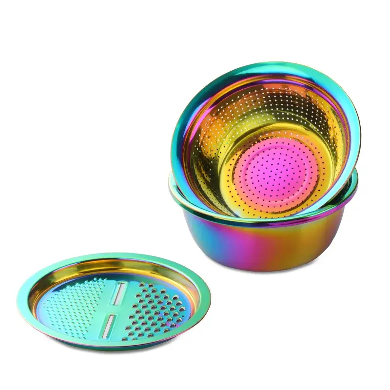 Thumbnail: 5 in 1 Kitchen Tool Stainless Steel Drain Pot Food Chopper