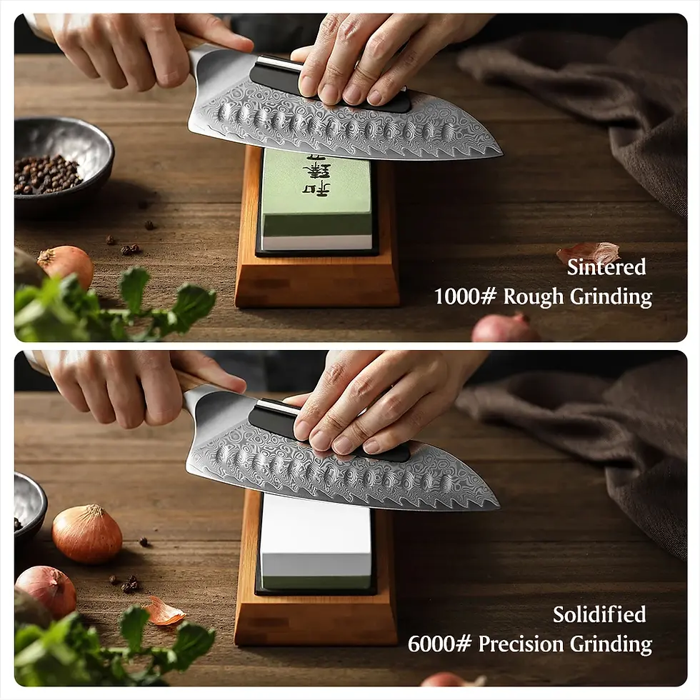 Thumbnail: HEZHEN Kitchen Knife Sharpener Grinding Stone
