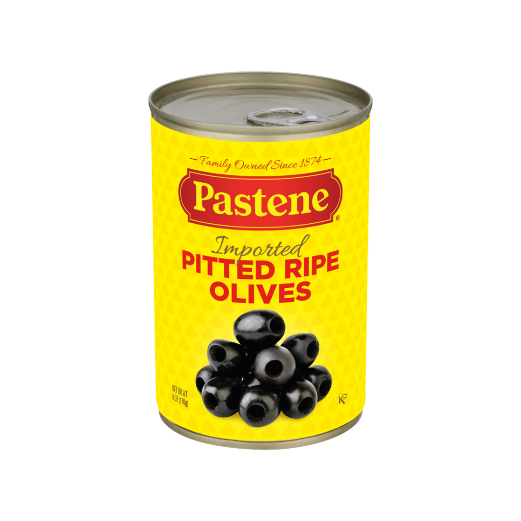 Pastene Pitted Ripe Olives - 6oz