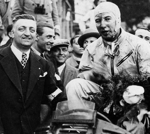 إنزو فيراري مع جاي مول، 1934