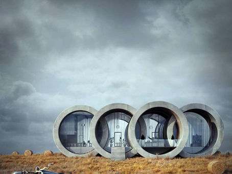 Des maisons en forme de logos automobiles