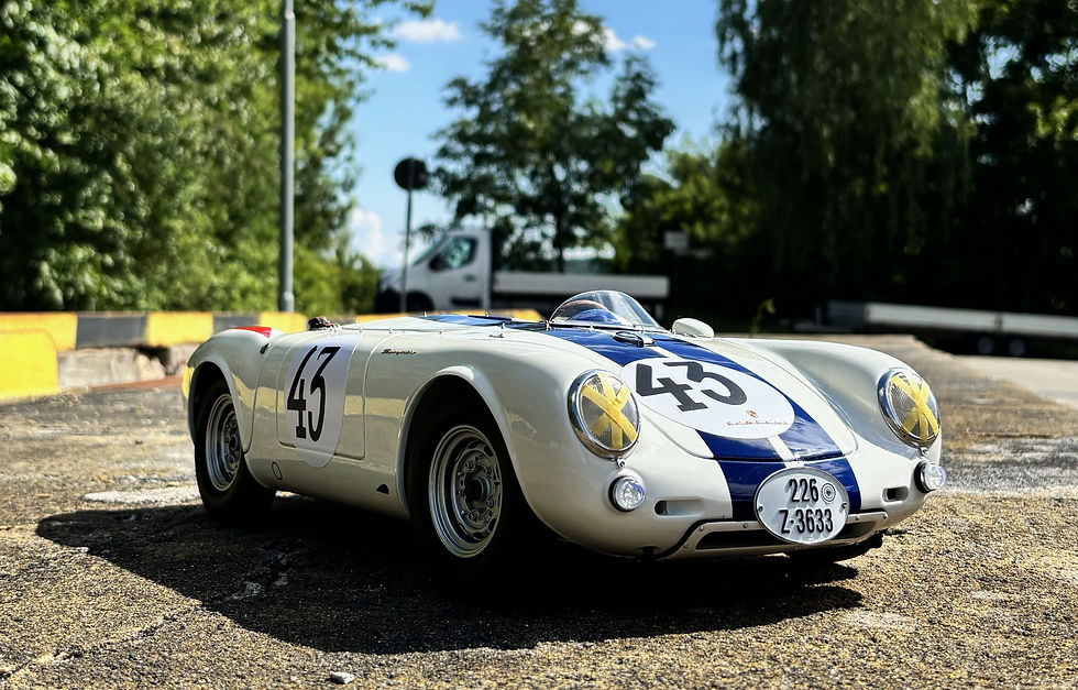 Porsche 550 Spyder 1953 scale 1:8 Finemodelcars