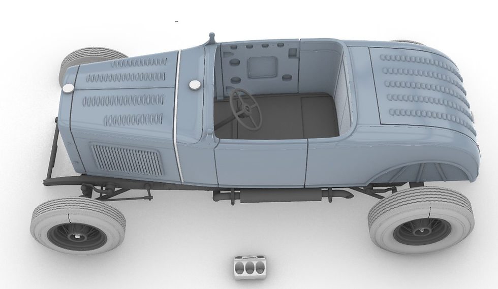 Ford Model A Hot Rod scale 1:8