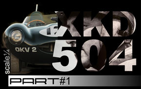 Jaguar D-Type 1956 scale 1:4