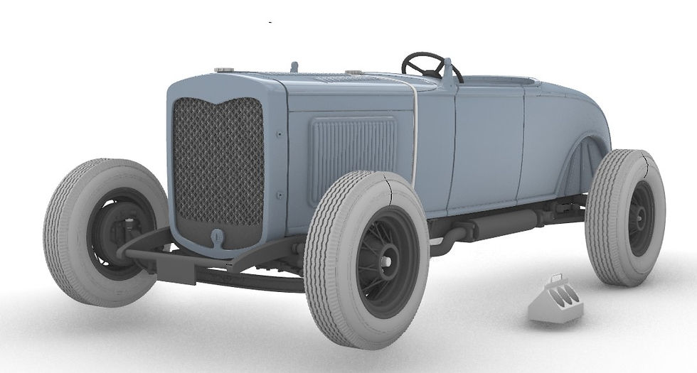 Ford Model A Hot Rod scale 1:8