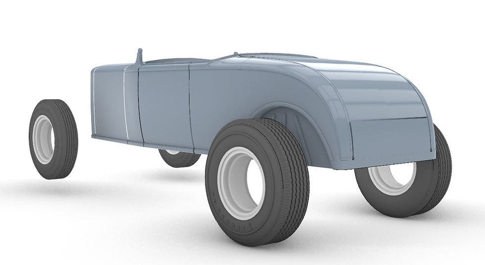 Ford Model A Hot Rod scale 1:8