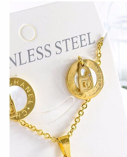 Miniatura: CONJUNTO ARETES Y COLLAR