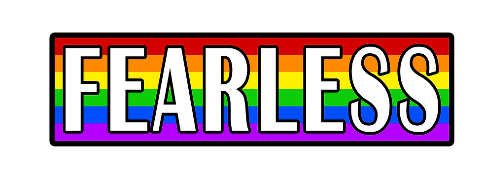Thumbnail: The word "Fearless" over a rainbow flag
