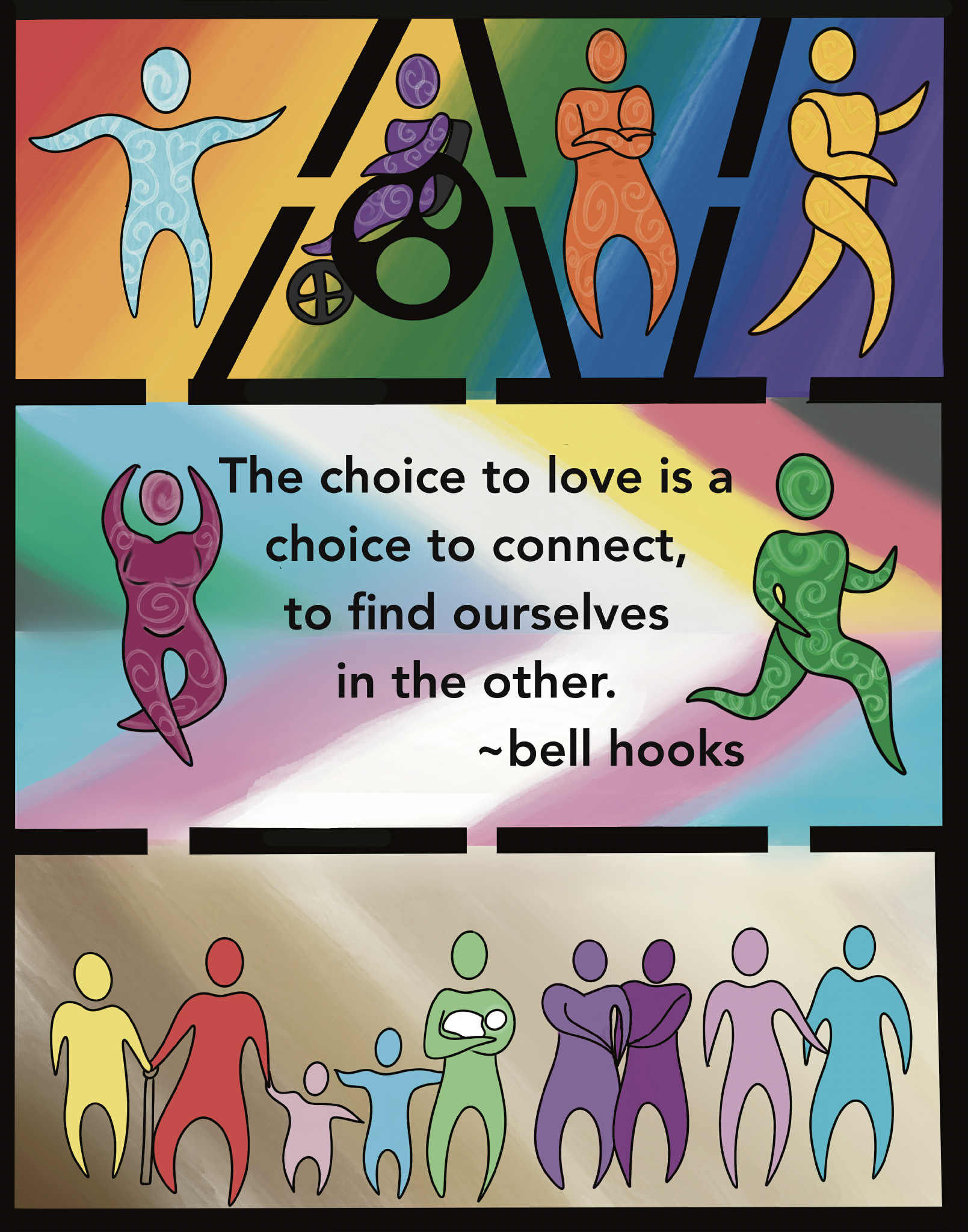 Human Connection 5x7 First Edition Art Print