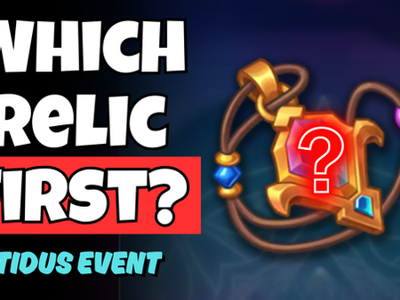 Tidus Event - Which Relic First?